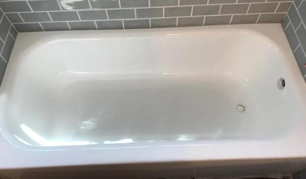 Bathtub refinishing after work done- NuFinishPro