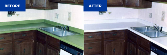 kitchen countertop refinishing before and after