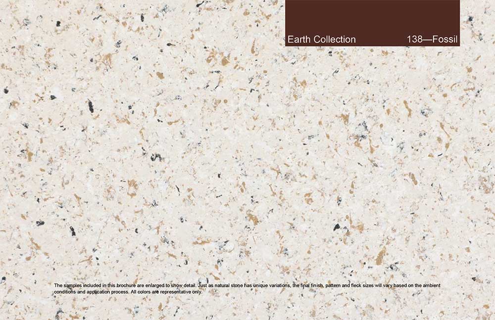 Earth Collection - 138 - Fossil. Custom color and granite-like finish.