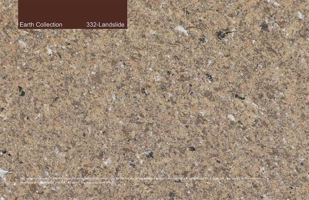 Earth Collection - 332 - Landslide. Custom color and granite-like finish.