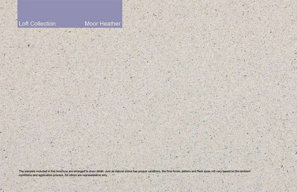 Loft Collection - Moor Heather. Custom color and granite-like finish.