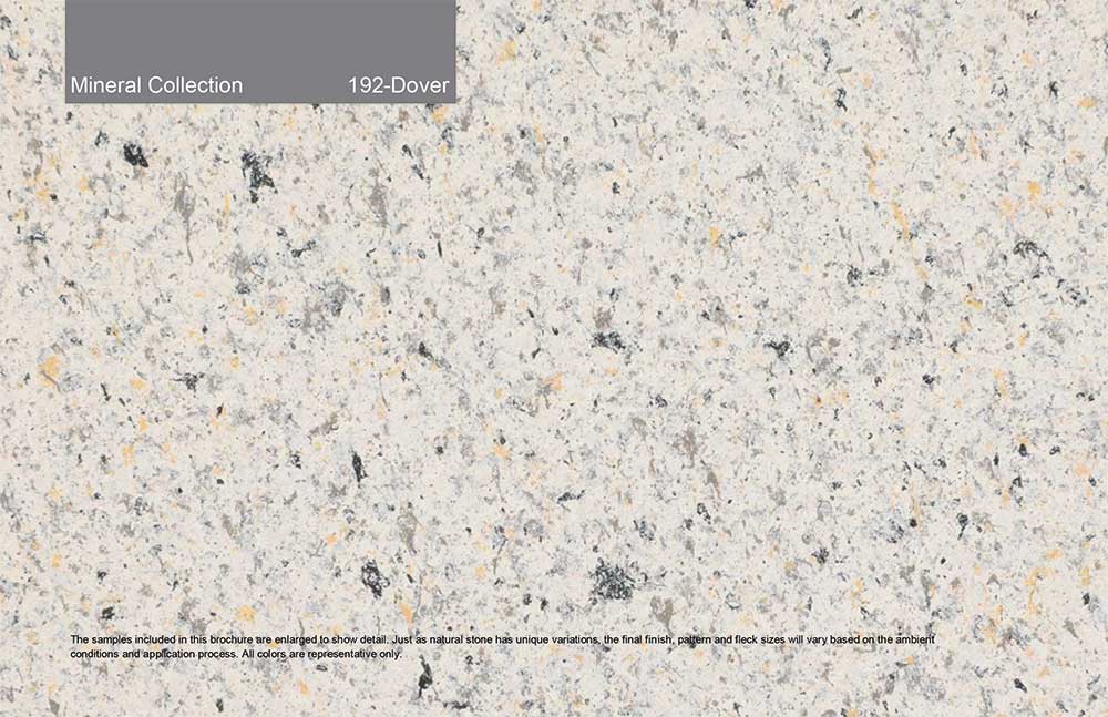 Mineral Collection - 192 - Dover. Custom color and granite-like finish.