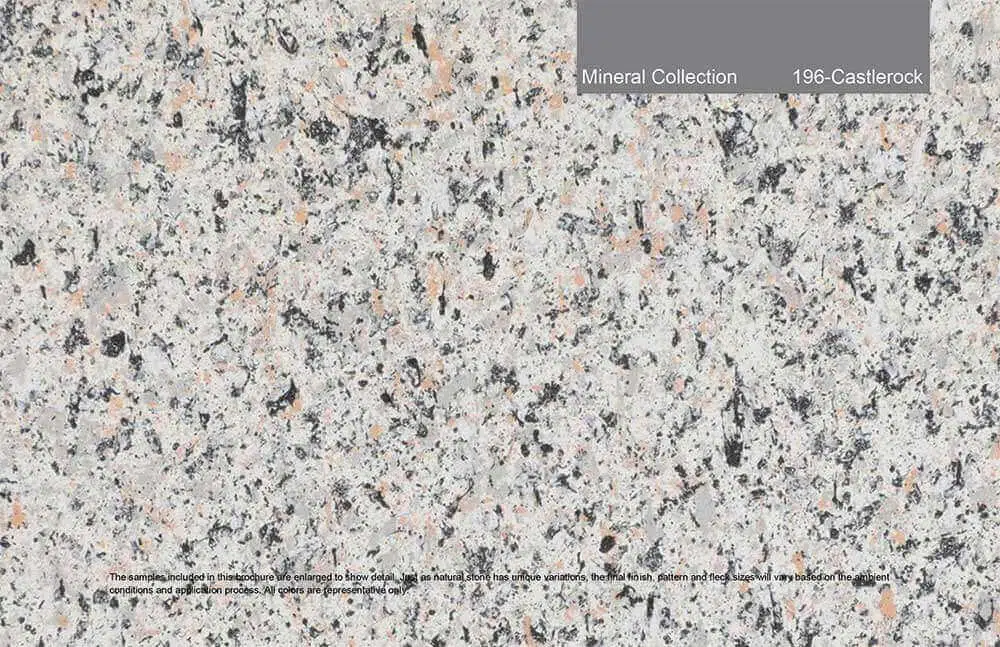 Mineral Collection - 196 - Castlerock. Custom color and granite-like finish.