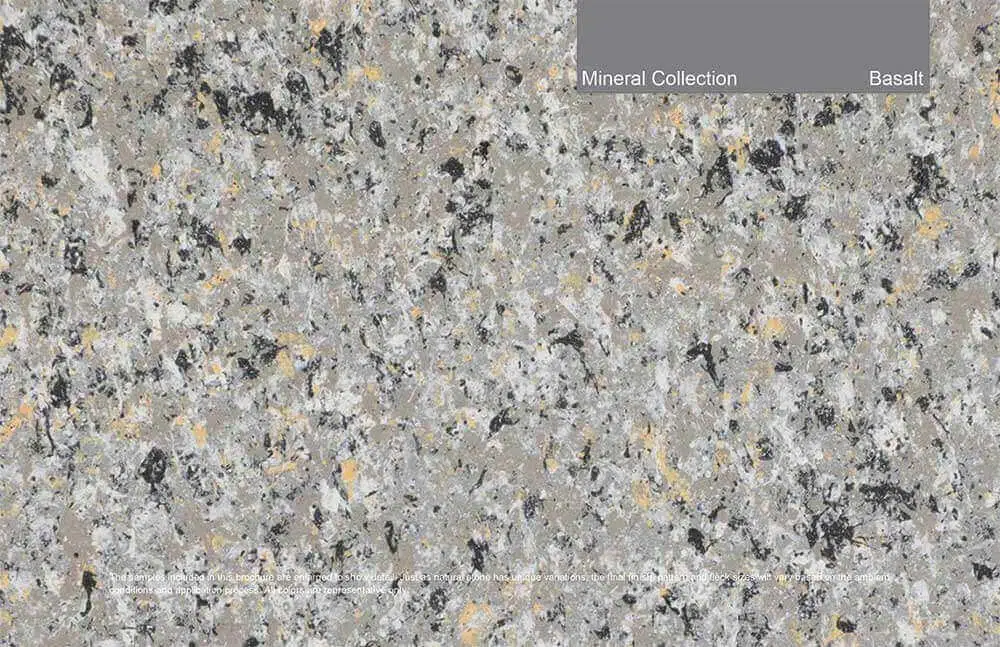 Mineral Collection - Basalt. Custom color and granite-like finish.