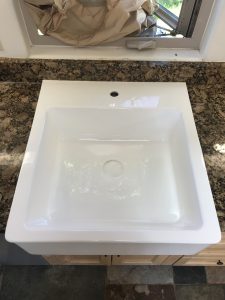 Kitchen sink re-glazing after - NuFinishPro