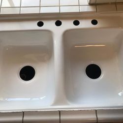 Kitchen sink re-glazing after - NuFinishPro