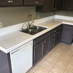 Kitchen countertop resurfacing, tile resurfacing after - NuFinishPro