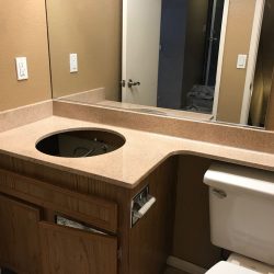 Bathroom refinishing, vanity resurfacing after - NuFinishPro