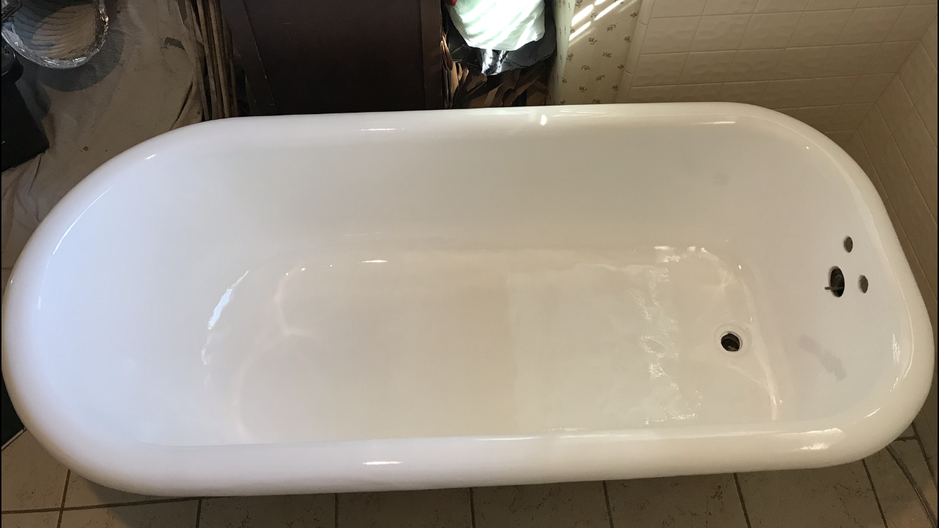 Bathtub refinishing, spot repairs after - NuFinishPro