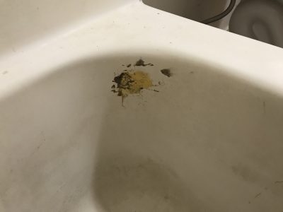 Bathtub Refinishing, Spot Repair Before - NuFinishPro