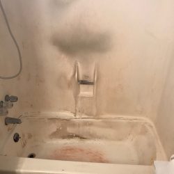 Bathtub refinishing shower resurfacing before - NuFinishPro