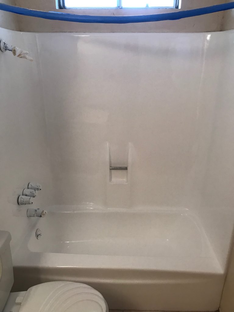 Bathtub refinishing Shower resurfacing after - NuFinishPro