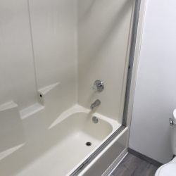 Shower stall resurfacing before - NuFinishPro