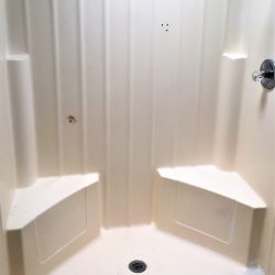 Shower stall shower resurfacing before - NuFinishPro