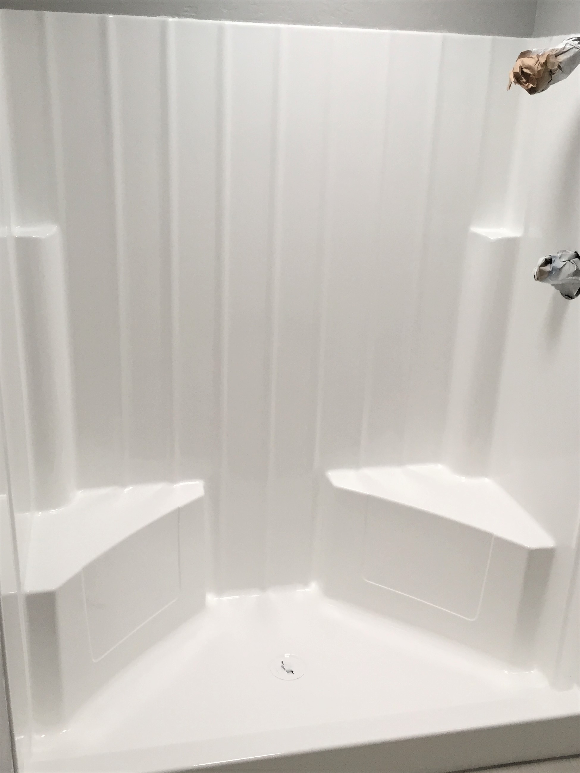 Shower stall shower resurfacing after - NuFinishPro