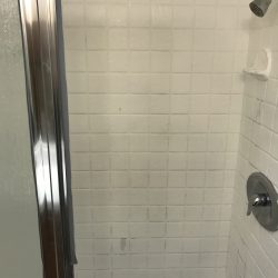 Shower tile resurfacing before after - NuFinishPro