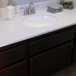 Bathroom refinishing, vanity resurfacing after - NuFinishPro