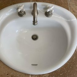 Sink glazing before - NuFinishPro