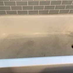 Bathtub refinishing before and after work done - NuFinishPro