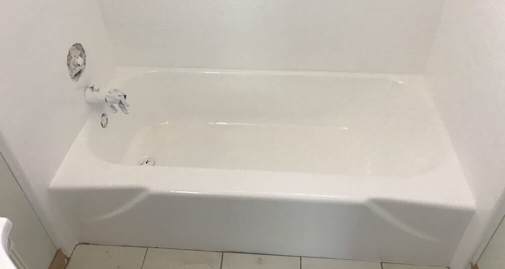 Bathtub refinishing, tile resurfacing, after - NuFinishPro