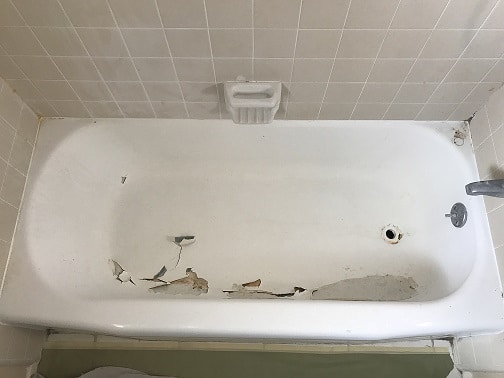 athbhailchríochnú seomra folctha, athbhailchríochnú bathtub - sula ndéantar obair - NuFinishPro