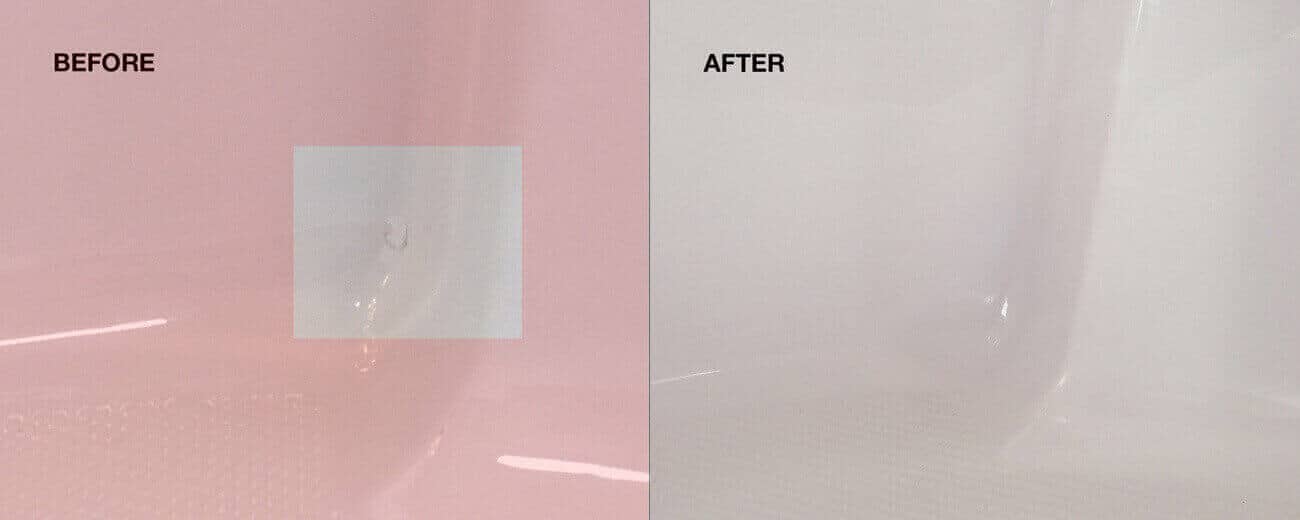 Bathtub refinishing Before and after work done- NuFinishPro