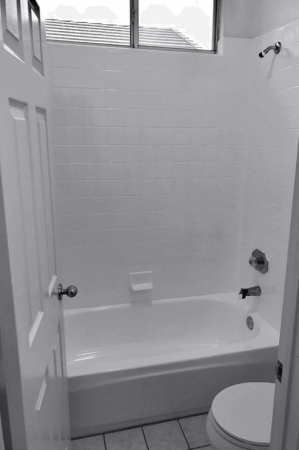 Shower tile resurfacing after photo Bathtub refinishing, resurface shower, tile resurfacing after photo - NuFinishPro